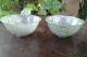 Fine Pair Green Jade Translucent Bowls Tea Wine Cups Early Antique Nephrite Rare Bowls photo 1