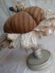 Large Primitive Daisy,  Bee,  Pincushion,  Spring,  Grunge,  Folk Art,  Ooak Primitives photo 5
