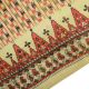 Vintage Pure Silk Blend Saree Fabric Printed India Art Deco Sari Yellow Sarong Other photo 3