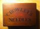 Aafa C.  1859 Wood General Store Advertising Needle Box Compartments Dry Paint Primitives photo 8