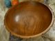 Primitives - Round Wooden Bowl - Outside Very Pretty - 11 1/2 