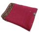 Vintage India Sari Magenta Beaded Saree Fabric Craft Deco Wrap Women Soie Sarong Thimbles photo 6