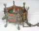 1700 ' S Antique Copper Brass Hand Carved Hindu Temple Fire Pit Hanging Sigari India photo 5