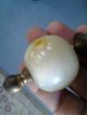 Antique Asian Chinese Carved Jade Stone Soapstone Lamp Finial Brass China Other photo 4