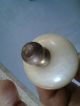 Antique Asian Chinese Carved Jade Stone Soapstone Lamp Finial Brass China Other photo 5