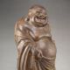 Collectibles Hand - Carved Chinese Eaglewood Hard Wood Statue Laughing Buddha Buddha photo 3