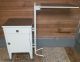 Vintage 1940 ' S Mid Century Industrial Modern Cabinet Folding Table Mint Green Mid-Century Modernism photo 1