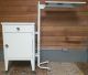Vintage 1940 ' S Mid Century Industrial Modern Cabinet Folding Table Mint Green Mid-Century Modernism photo 2