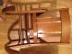 Solid Oak Low Rocking Chair - Very Old 1900-1950 photo 2