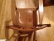 Solid Oak Low Rocking Chair - Very Old 1900-1950 photo 4