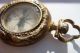 Antique Victorian Miniature Bronze Cased Compass Chatelaine Charm Compasses photo 10