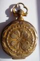 Antique Victorian Miniature Bronze Cased Compass Chatelaine Charm Compasses photo 5