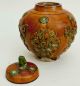 Antique Early 20th C Chinese Rustic Terra - Cotta Storage Jar With Lid 1930 ' S Xian Jars photo 8