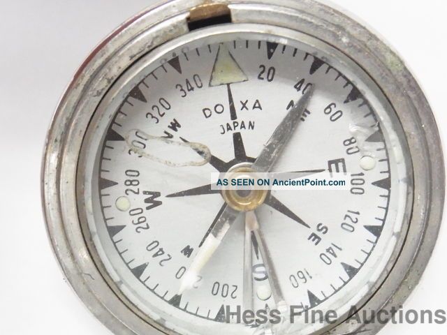 Vintage Doxa Japan Pocket Watch Type Compass World War Ii Restore Compasses photo