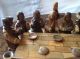 Hand Carved Wood Folk Art Last Supper Religious Sculpture Carved Figures photo 1