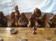 Hand Carved Wood Folk Art Last Supper Religious Sculpture Carved Figures photo 2
