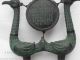 Chinese Bronze Double Bird Drum Stand Musical Instruments Home Decoration Other photo 2