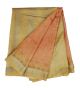 Vintage Sari Art Silk Weaving Work Indian Fabric Sari Brown Deco Craft 5yard Other photo 3