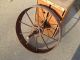Collectible Med Size Antique Farm Cast Iron Wheel Primitives photo 2