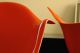 Eames Herman Miller Vntg Fiberglass Rocking Arm Shell /unfaded Red/orange 2of 2 Mid-Century Modernism photo 4