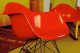 Eames Herman Miller Vntg Fiberglass Rocking Arm Shell /unfaded Red/orange 2of 2 Mid-Century Modernism photo 6