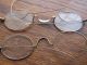 Antique Wire Rim Oval Eyeglass Parts For Repair L B Co Spectacles Optical photo 2