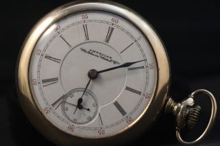 Antique Waltham Pocket Watch.  1887.  Very Large 57mm/very Heavy.  Fully Serviced Wow photo