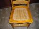 Antique Chair With Rattan - Caned Seat,  Polyurethane Finish - Pick Up Only 1900-1950 photo 1