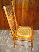 Antique Chair With Rattan - Caned Seat,  Polyurethane Finish - Pick Up Only 1900-1950 photo 2