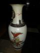 Antique Chinese Porcelain Crackle Glazed Vase With Ware Scene - Warriors - Horses Vases photo 1