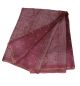 Vintage Saree Art Silk Calico Printed India Sari Fabric Mauve Craft Deco Home Ar Other photo 1
