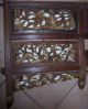 Antique Chinese Hand Carved Bed Headboard Decorative Wall Panel 87 