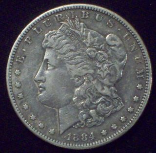 1884 S Morgan Dollar Silver - Key Date Coin High Grade Authentic Priced To Sell photo