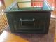 Vintage Industrial Age Heavy Duty Green Metal Stacking Storage Bins Other photo 1