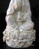 True Chinese Dehua Porcelain Kwan - Yin Guanyin Sest Statue Buddha photo 3