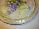 Antique Hand Painted Violets Porcelain Tea Pot Trivet Signed Trivets photo 1