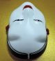 Japanese Small Noh Mask Ceramic Saga Omen Koomote Ouna Vintage Made In Japan Masks photo 9