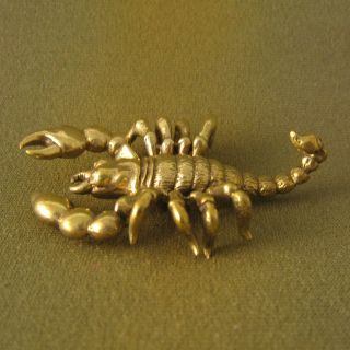 Wealth Scorpion Rich Lucky Good Business Sacred Charm Thai Amulet photo