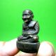 Mini Statue Lp Tuad Wat Chang Hai Sitting Antique Base Thai Wealth Buddha Amulet Amulets photo 2