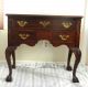 Mahogany Side Entry Foyer Wood Table Ball Claw Foot 3 Drawers Carving Inlaidtop Unknown photo 11