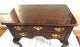 Mahogany Side Entry Foyer Wood Table Ball Claw Foot 3 Drawers Carving Inlaidtop Unknown photo 1