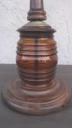 Vintage Captains Ship Wheel Stained Glass Wood Lamp Nautical Maritime Light Lamps & Lighting photo 1