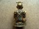 Rare Antique Mini Old Brass Small Lp Tae Buddha Statue Kuman Thong Thai Amulet. Amulets photo 2
