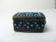 Solid Silver Pill Box Amulet Case Pillbox W/turquoise Persia Middle East C1800s Boxes photo 4