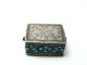 Solid Silver Pill Box Amulet Case Pillbox W/turquoise Persia Middle East C1800s Boxes photo 5