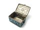 Solid Silver Pill Box Amulet Case Pillbox W/turquoise Persia Middle East C1800s Boxes photo 6
