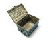 Solid Silver Pill Box Amulet Case Pillbox W/turquoise Persia Middle East C1800s Boxes photo 7