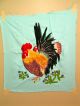 Vintage Antique Japanese Silk Embroidery Completed Needlework Asian Cock Chicken Kimonos & Textiles photo 1