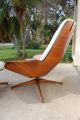 Mid Century Modern George Mulhauser Lounge Chair And Ottoman By Plycraft,  White Mid-Century Modernism photo 8