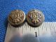 Antique Brass Ornate Crest Buttons,  Brass Shanks 3 Vintage Collectible Buttons Buttons photo 4